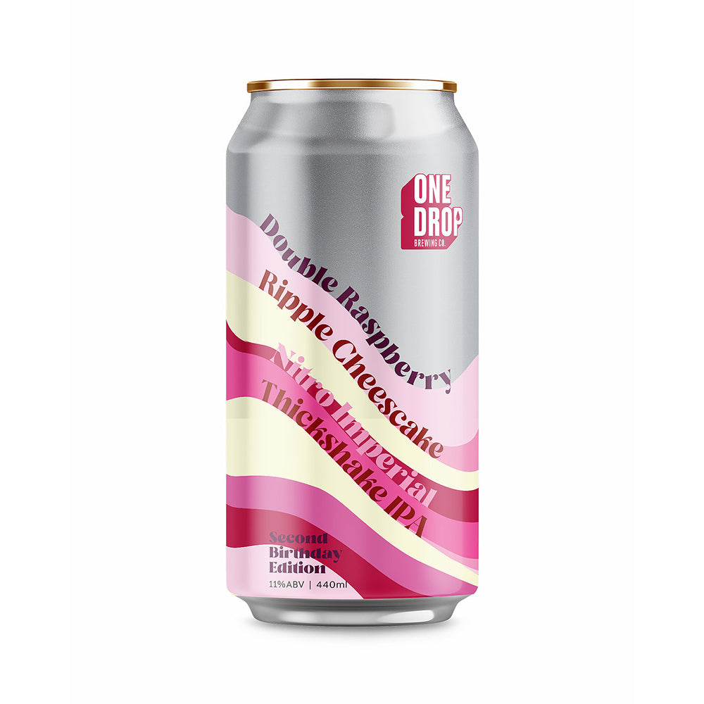 One Drop Double Raspberry Ripple Cheesecake Nitro Imperial Thickshake IPA 440ml