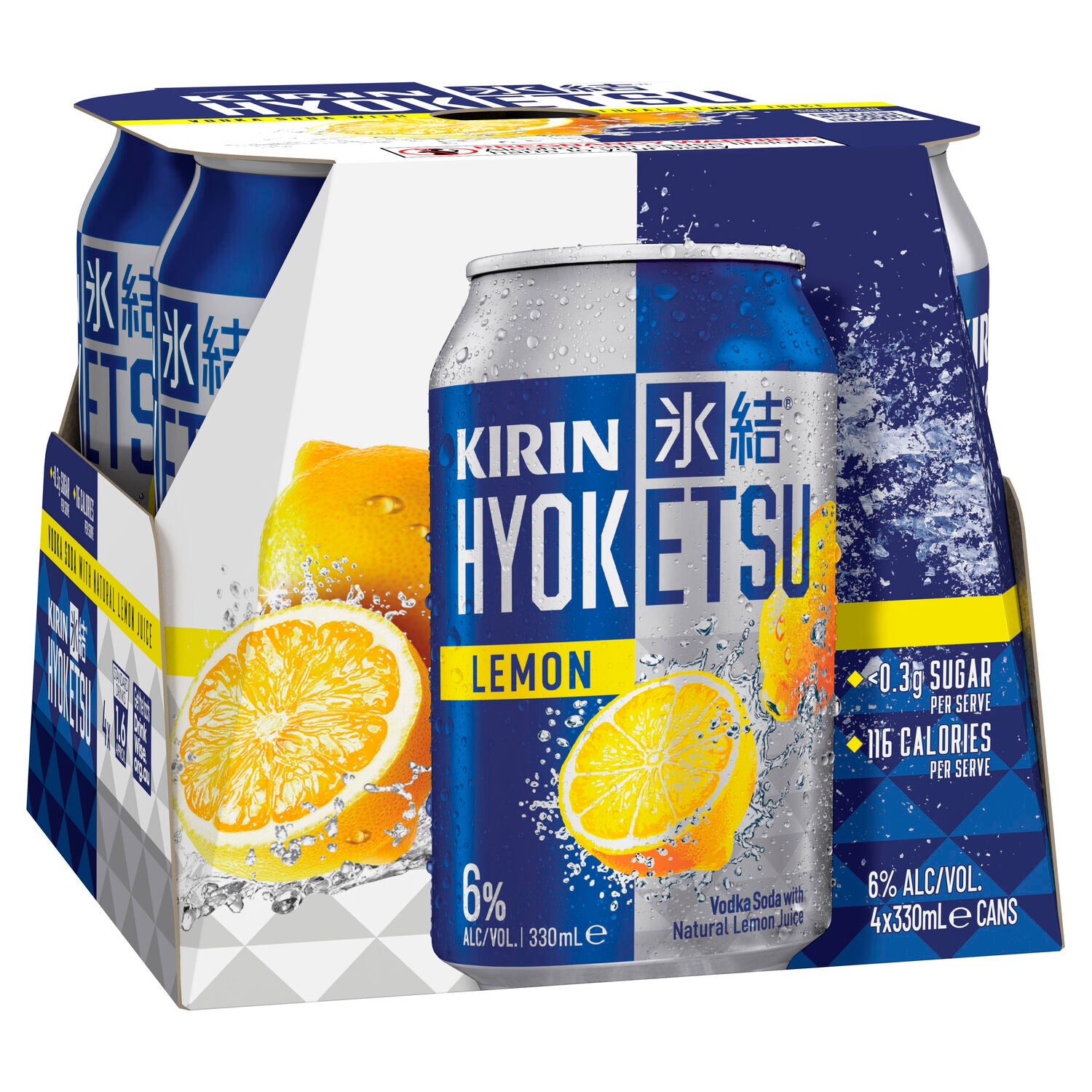 Kirin Hyoketsu Lemon 4x330mL Can