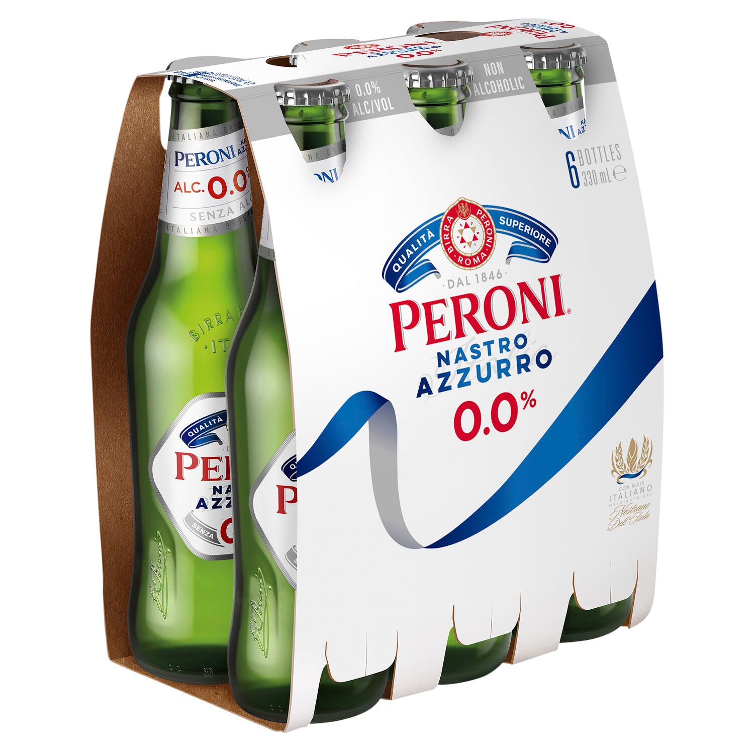 Peroni Nastro Azzurro 0.0% 330ml Bottle