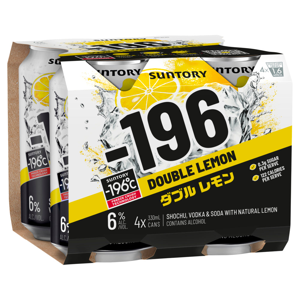 '-196 Double Lemon 330mL 4 Pack