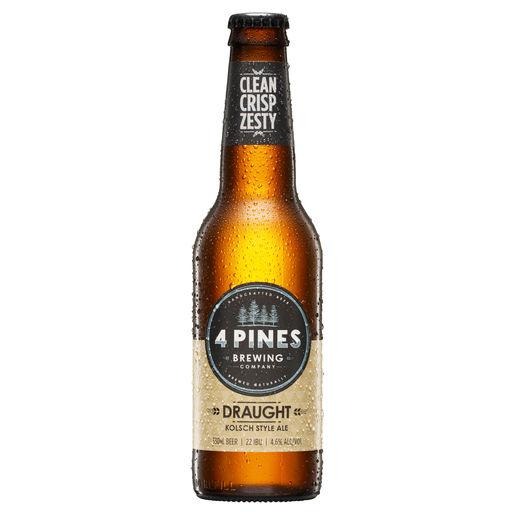 4 Pines Draught Bottle 330ml - Porters Liquor North Narrabeen