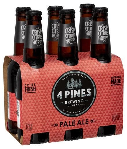 4 Pines Pale Bottle 330ml - Porters Liquor North Narrabeen