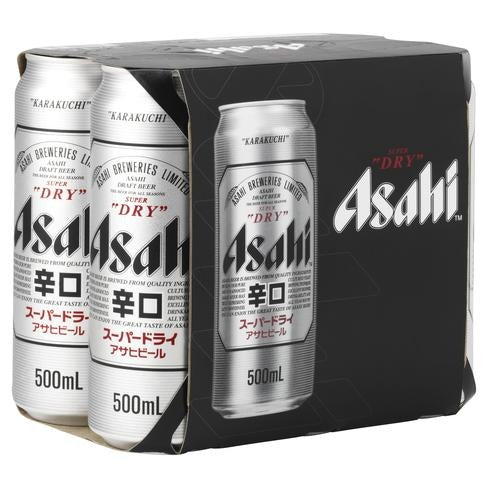 Asahi Super Dry Can 500ml - Porters Liquor North Narrabeen