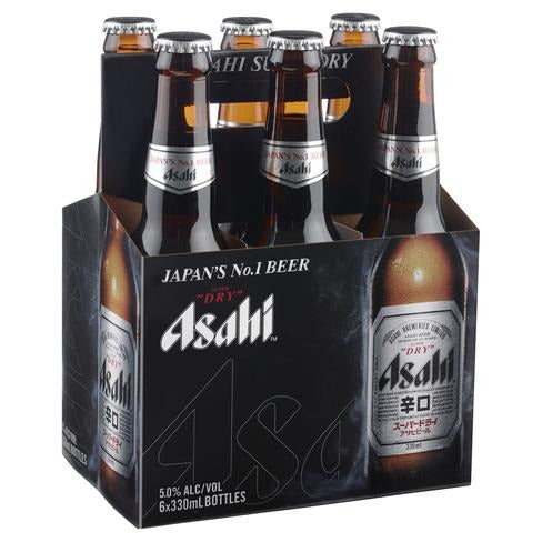 Asahi Super Dry Bottle 330ml - Porters Liquor North Narrabeen