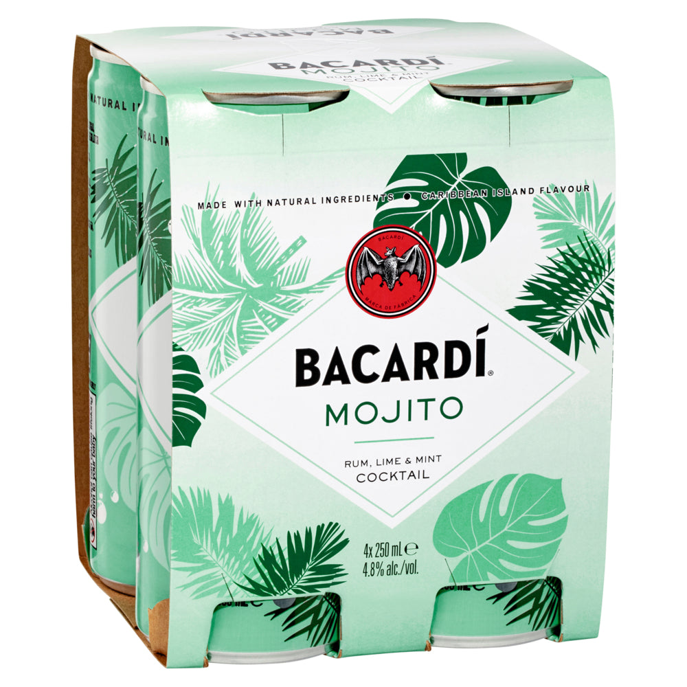 Bacardi Mojito Cocktail RTD 250mL Can