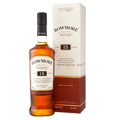 Bowmore 15 Year Old Islay Single Malt Scotch Whisky 700mL - Porters Liquor North Narrabeen
