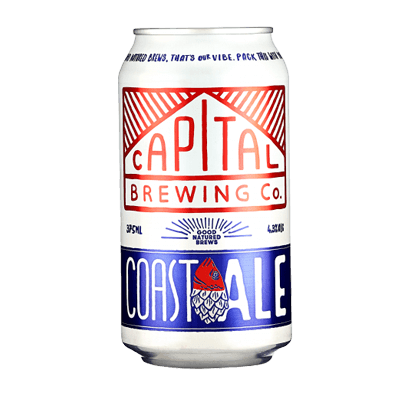 Capital Brewing Coast Ale Can 375ml - Porters Liquor North Narrabeen
