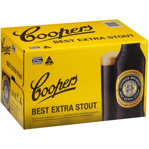 Coopers Best Extra Stout Bottle 375ml - Porters Liquor North Narrabeen