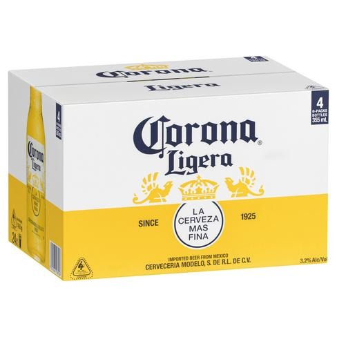 Corona Ligera Bottles 355ml - Porters Liquor North Narrabeen