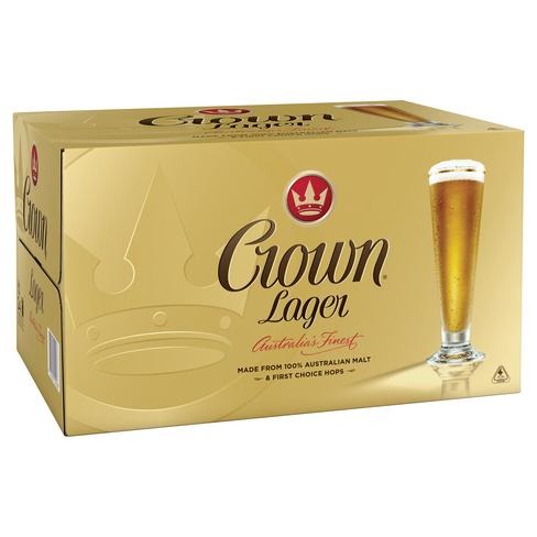 Crown Lager Bottle 375ml - Porters Liquor North Narrabeen
