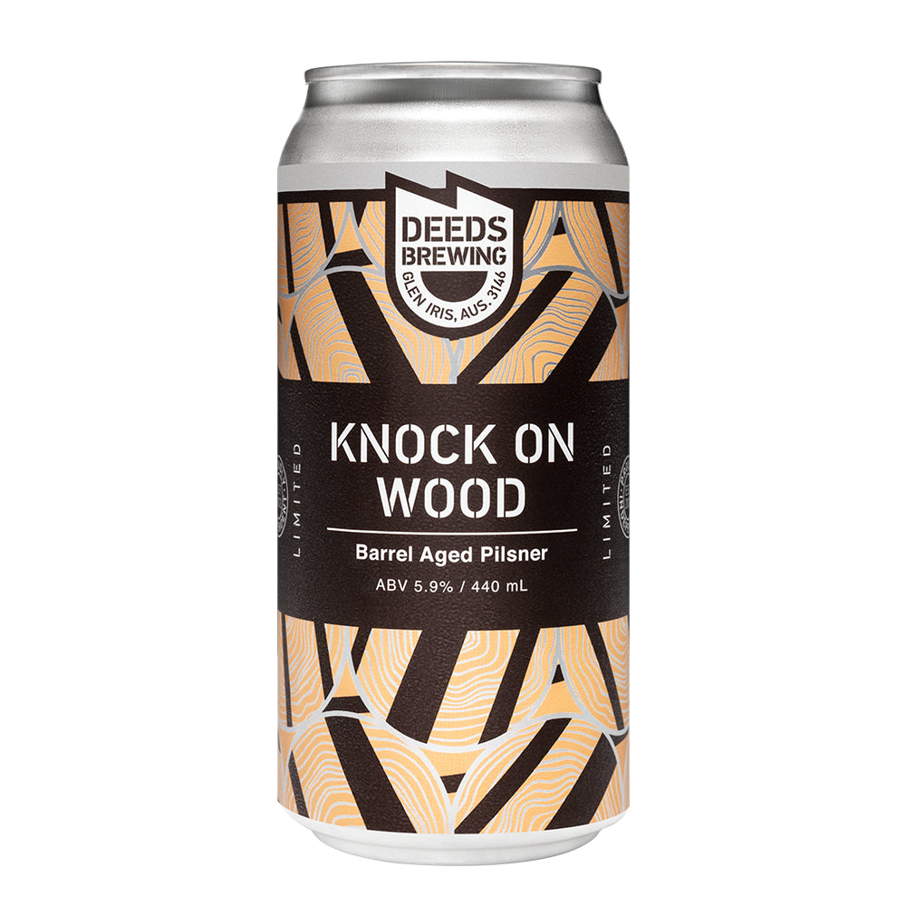 Deeds Knock On Wood Barrel Aged Pilsner 440ml