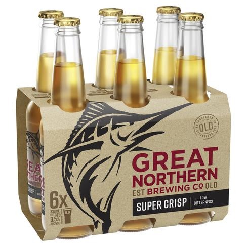 Great North Super Crisp Bottles 330ml - Porters Liquor North Narrabeen