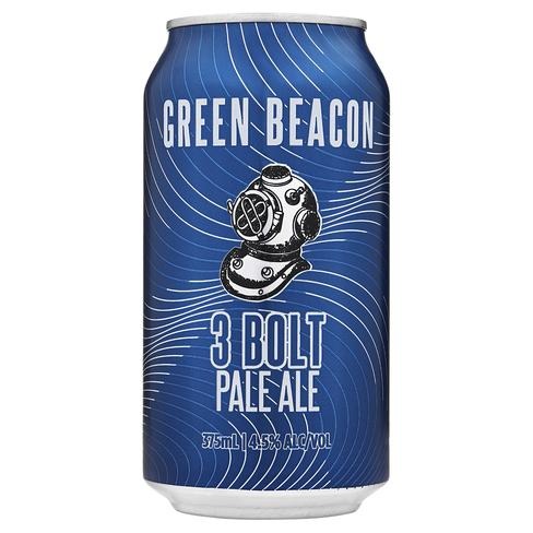 Green Beacon 3 Bolt Pale Can 375ml - Porters Liquor North Narrabeen