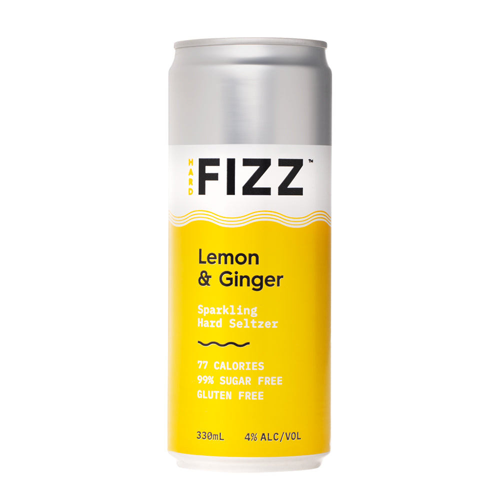 Hard Fizz Lemon & Ginger Seltzer Can 330ml