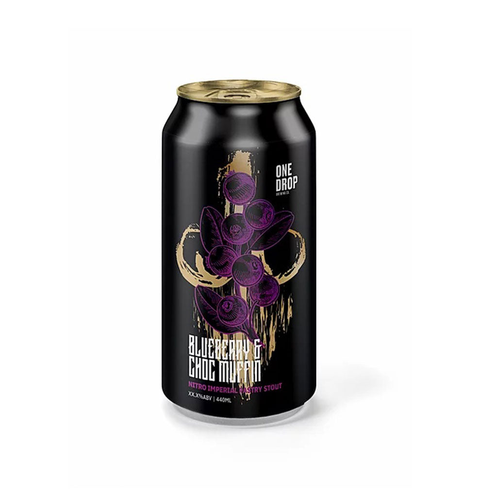 One Drop Bluberry Choc Muffin Nitro Imperial Pastry Stout 440ml