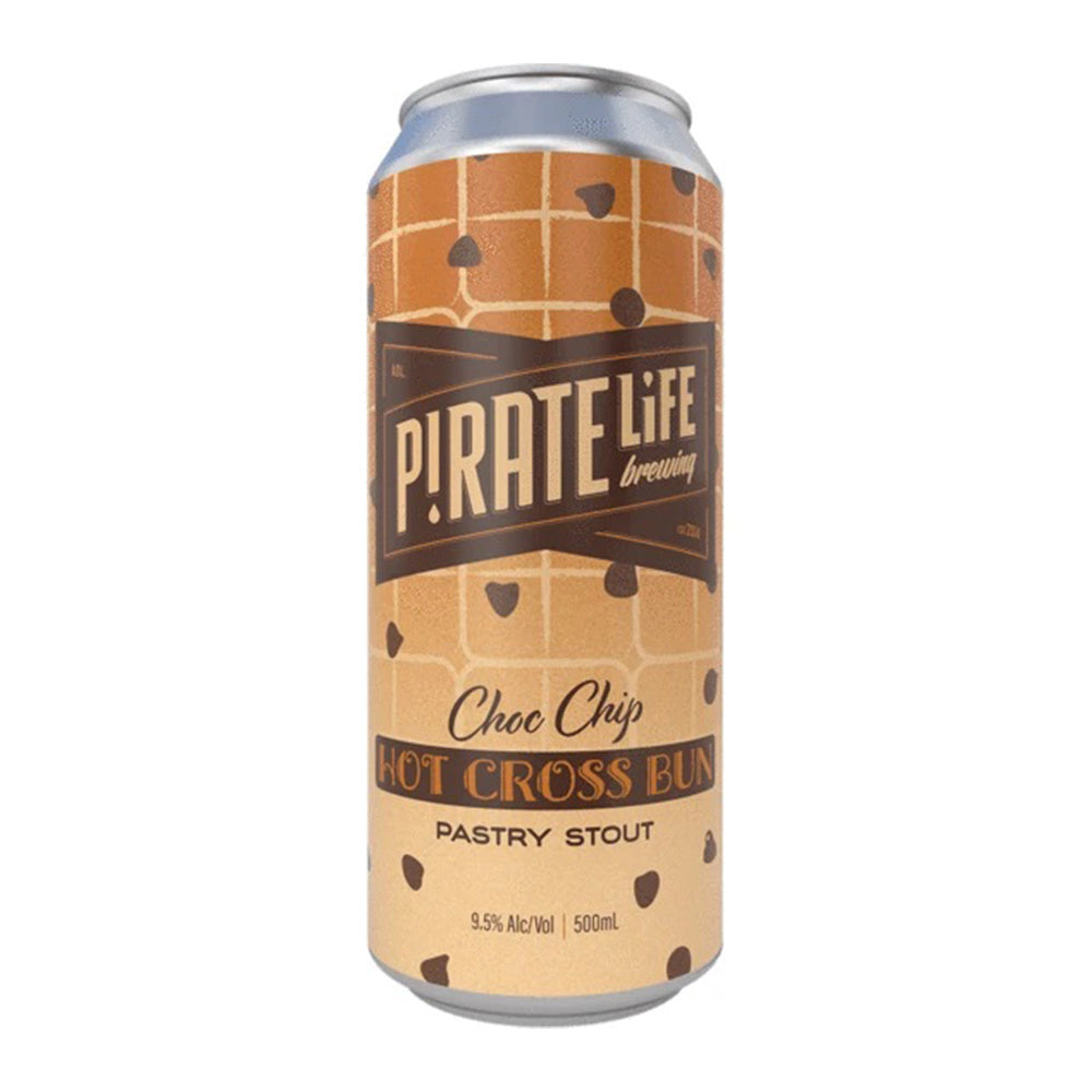 Pirate Life Choc Chip Hot Cross Bun Pastry Stout 500ml