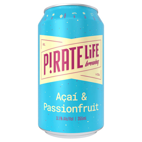 Pirate Life Acai & Passionfruit Can 355ml