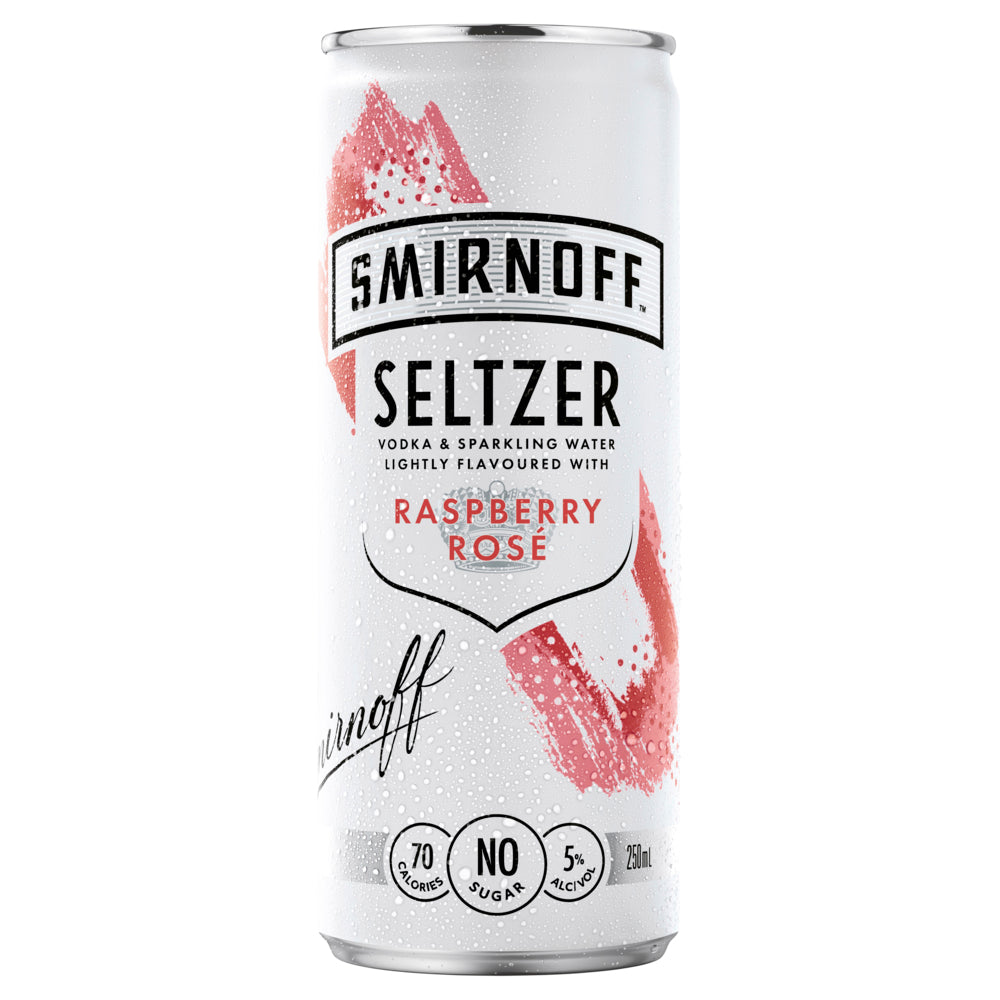 Smirnoff Raspberry Rosé Seltzer 250ml