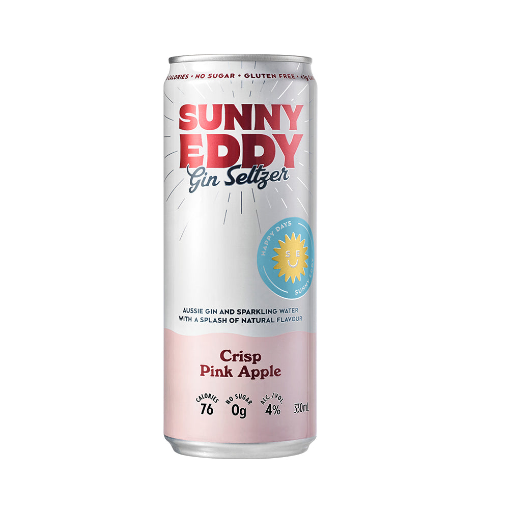 Sunny Eddy Crisp Pink Apple Gin Seltzer 330ml