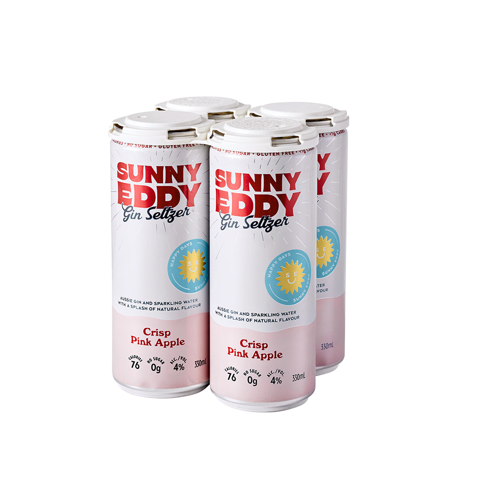 Sunny Eddy Crisp Pink Apple Gin Seltzer 330ml