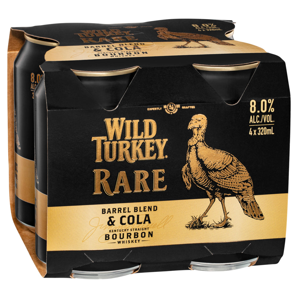 Wild Turkey Rare Bourbon & Cola 4 Pack